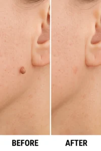 Skin tags removal Harlow before and after