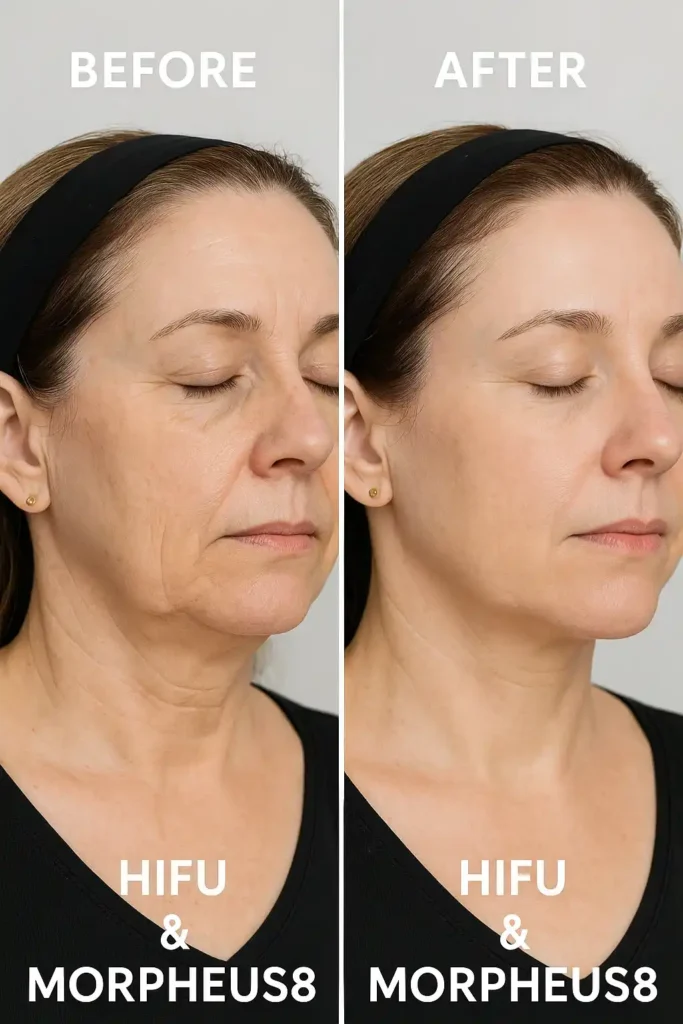 HIFU & Morpheus8 treatment results Harlow - book in today!