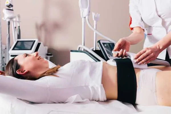 woman having body sculpting to help improve her body image and her mental health Harlow