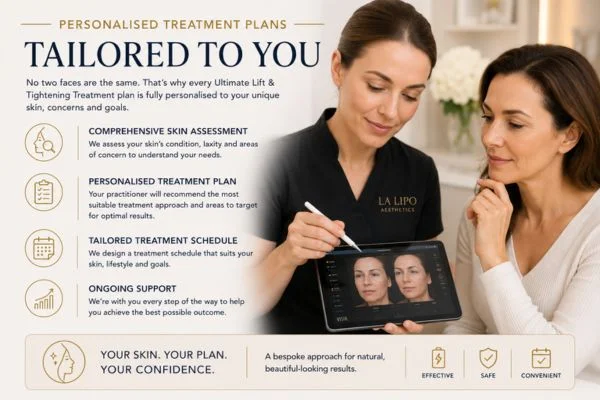 book a consultation about your ultimate lift and tighten treatment Harlow