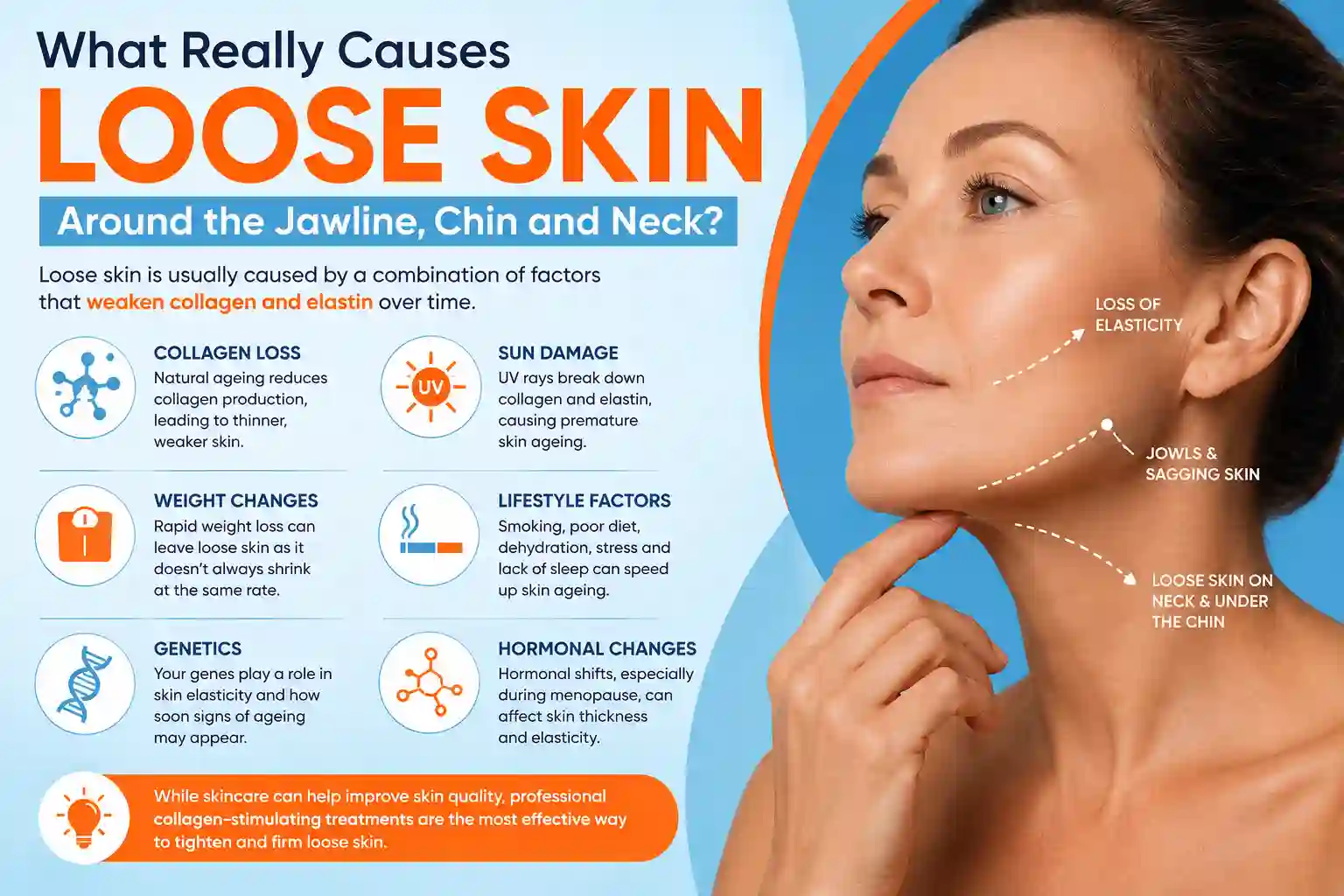 What Really Causes Loose Skin Around the Jawline, Chin and Neck Harlow?